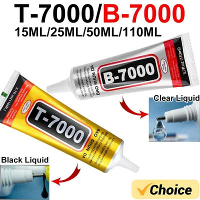 T7000/B7000 Super colle imperméable Colle pour la réparation des haut-parleurs d'instruments Application précise sans débordement d'adhésif pour suona, guitare, violon, tambour, trompette 15/50/110