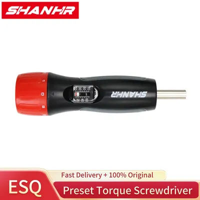 SHANHR Torque Screwdriver Wrench Set with 10pc Bits,1/4'' Drive 10-70 In-lbs for Maintenance, Tool use,Bike Repair,and Mounting