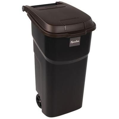 conteneur avec couvercle marron 100l – manutan expert