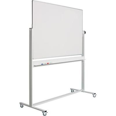 Tableau Pivotant Rc10mm Profilé Revêtu Blanc/blanc-100x200 Cm - Smit Visual