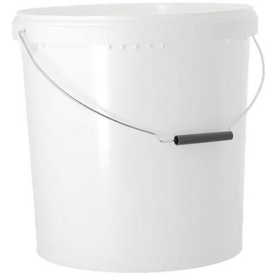 seau plastique blanc - 20 l