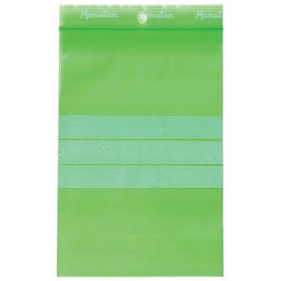 sachet zip recyclé - vert 100µm - 180x120mm - manutan expert