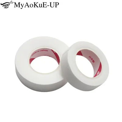 2/3 Rolls Japanese Insulating Tape For Eyelash Extension Lint Free Under Eye Pads Breathable Non-Woven Tape Paper Eyelash Patch