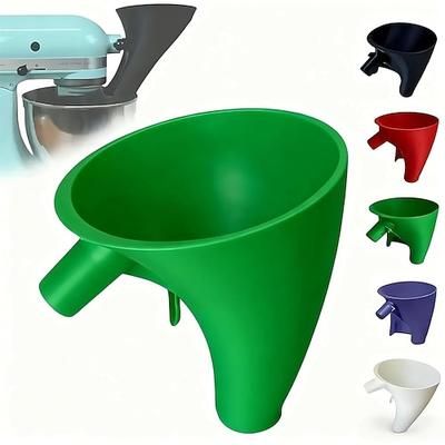 imbuto per farina per robot da cucina Kitchen Aid da 5 qt, accessorio anti-schizzi per robot da cucina con testa inclinabile da 4,5 e 5 quarti (ksm150), utensile per la cottura senza sporcare e lavabile in lavastoviglie, accessorio facile da versare