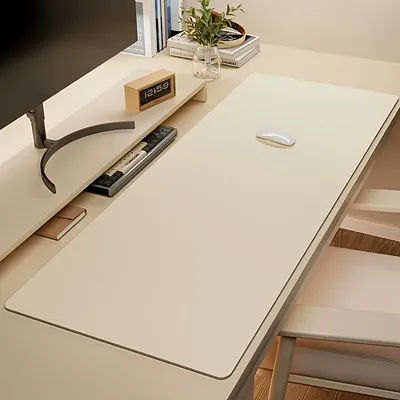 Grand tapis de souris en simili cuir, tapis de bureau imperméable antidérapant pour le bureau, le bureau, tapis de souris pour le bureau, facile à nettoyer, 1 pièce