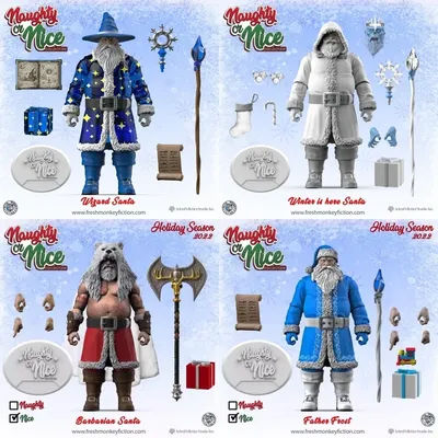 in stock new 1/12scale Fresh Monkey Studio Santa Claus Series Wave 2 Barbarian Old Man Action Figure collection decoration Model