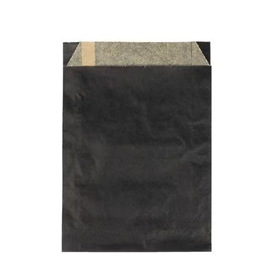 Black Grease Resistant Bags 4 3/4" x 1 1/8" x 6 3/4" 100 pack GPB3B