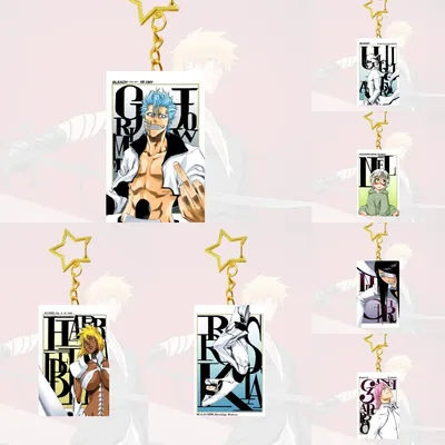 6CM Charm Anime BLEACH Acrylic Keychain Model Cosplay Characters Ornament Accessories Goods Collection Gifts