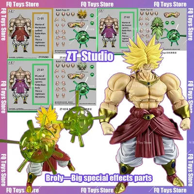 Pre-order New Products! ZT Studio Dragon Ball Broly 24cm Green Yellow Long Hair Extra Large Special Effects Action Figure Model