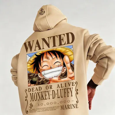 Autumn Fashion One Piece Luffy Anime Print Hoodie Men Women Streetwear Casual Cosplay Pullover Sweatshirt Long Sleeves Jacket