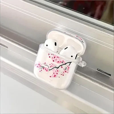 Étui Airpods en forme de fleur de prunier rose, housse en silicone pour Airpods 4e 3e 2 Pro 3, accessoire de protection, à la mode