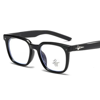 Lunettes de vue de style campus pour femmes, forme carrée, anti-lumière bleue, haute qualité, monture de lunettes pour hommes