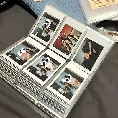 3-Inch Large Capacity 240-Card Album -Photo Organizer with 3-Grid Design Collectible Cards - Storage for Home, Office, or Travel