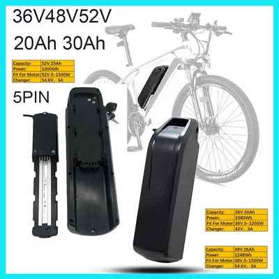 New Hailong Battery Pack 52V 48V 36V 30Ah ﻿High quality For Motor 750W/1200W BMS Built in Power Battery 100% original Charger