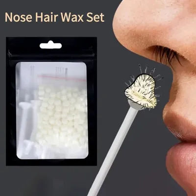 Kit de cire de nez Portable 25g/50g, Kit de cire d'épilation indolore pour oreilles et nez, bâtons de nettoyage de cire d'ongles, outil de beauté du nez pour hommes et femmes