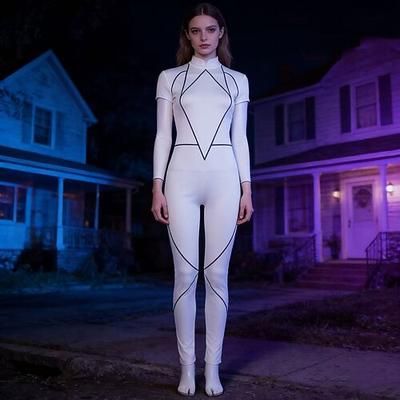 Programma televisivo di fantascienza Tute Zentai Costume Cosplay Festa for Unisex Bambini Adulti Halloween Carnevale Mascherata Performance