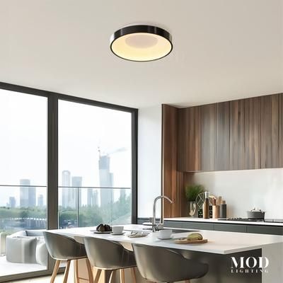 Bryce | Modern Ceiling Light | Matte Black / Small / Warm White (3000k) | MOD LIGHTING