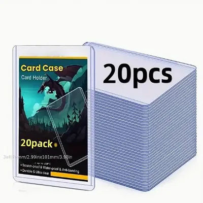 Porte-cartes en PVC, 20 à 100 pièces, pour trading de jeux, TopLoaders, jouet en plastique dur, chargeurs supérieurs pour protecteurs, rangement cadeau