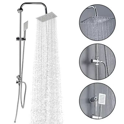 Bathroom Shower Faucet Set Shower System Set Hot Cold Showers Mixer Rainfall Shower Bathroom Accessories