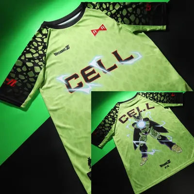 T-shirt sur le thème de Dragon Ball Z 2026, maillot d'anime, maillot de collection, maillot vert noir, maillot d'été surdimensionné, vêtements de cosplay tendance