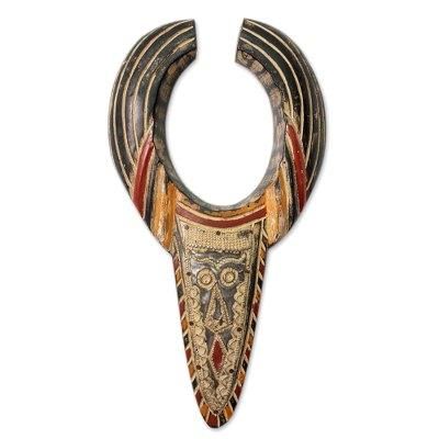 Ghanaian wood mask, 'Ashanti Bull'