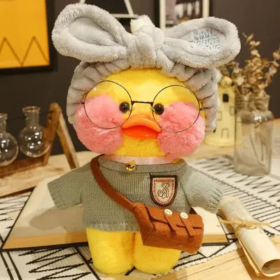 30cm Yellow Duck Plush Stuffed Toy Kawaii Flifan Lalafanfan Pato Animal Pillow Soft Hug Toy for Kids And Collectors