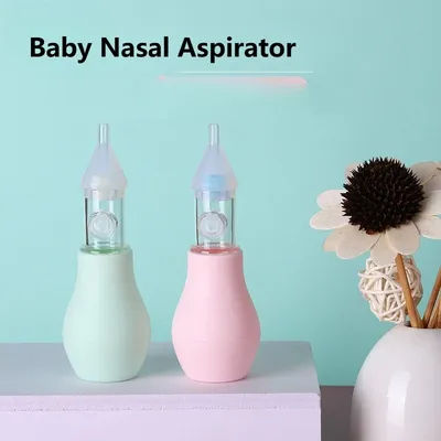 New Born Silicone Baby Safety Nose Cleaner Vacuum Suction Children Nasal Aspirator New Baby Care Diagnostic-tool Vacuum Sucker