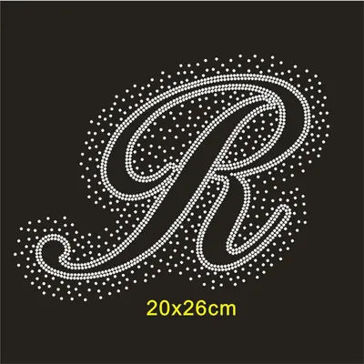 Rhinestone Transfer Letter Crystal Stickers Hotfix 24 Artistic Letter Sheet Transfers Designs Diy Pillow Decoration