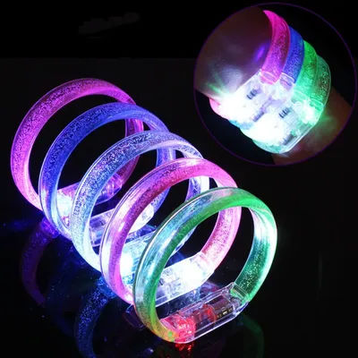 10-30 Pcs LED Luminous Bracelet Bar Concert Props Kids Birthday Halloween Wedding Party Christmas Carnival Party Gift Decoration