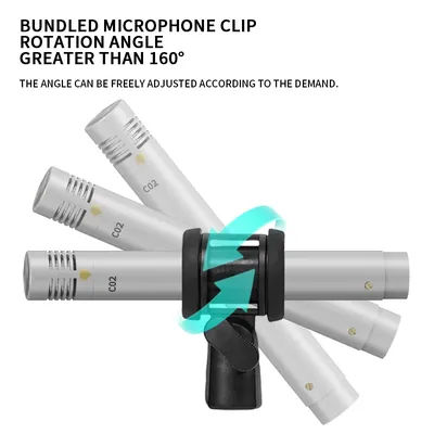 MIC Clip 2pcs Set Plastic Material Professional Accessories Microphone stand for C02 Microphone