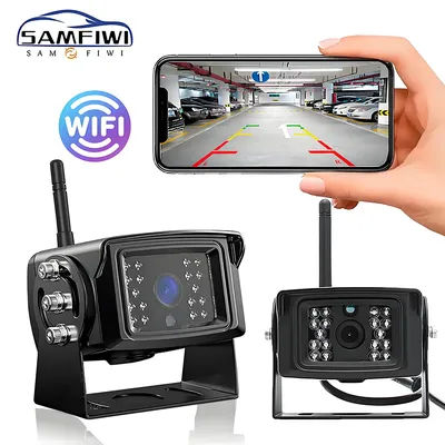 5G WiFi Truck Trailer Bus RV HD 720P 50M Wireless DVR Recorder Car Front Rear View Camera For IOS Android Night Vision