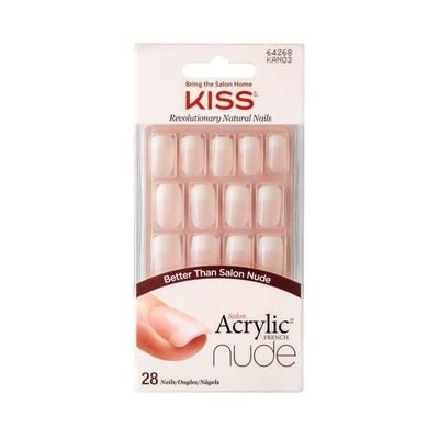 kiss Salon Unghie acriliche Nude french autoadesive ditaägel Cashmere