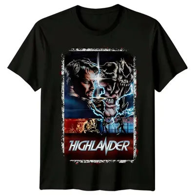 Vintage T-shirt suitable for both men and women Highlander (1986) movie poster inspired T-shirt