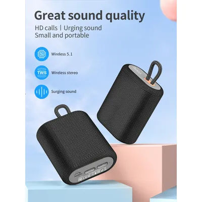 HOCO BS47 sport haut-parleurs Bluetooth Mini Portable étanche en plein air cyclisme Audio basse haut-parleur stéréo Support TF carte FM