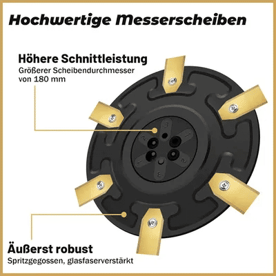 A84X-plateau tournant avec 6 lames-plaque de lame pour réglage de tondeuse à gazon robot-convient pour Gardena Minimo et Automower Aspire