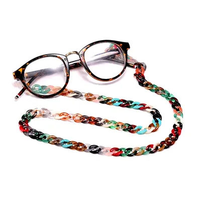 MOON GIRL – chaîne de lunettes de soleil en acrylique pour femmes, 72cm, antidérapante, lunettes de lecture, Clip de ruban, porte-masque, sangle de cou, lanière, livraison directe