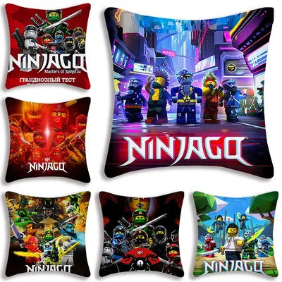 Cool Game For Ninjagos Pillow Covers Cartoon Sofa Decorative Home Double-sided Printing Short Plush Cute Cushion Cover
