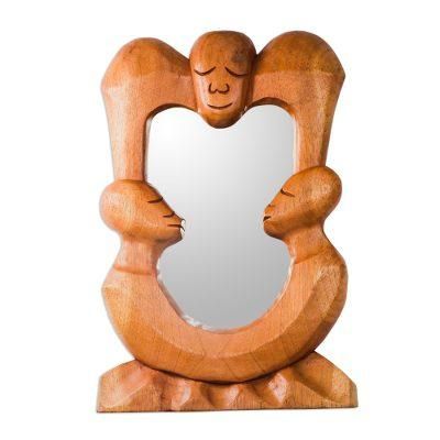 Cedar mirror, 'Royal Arrival'