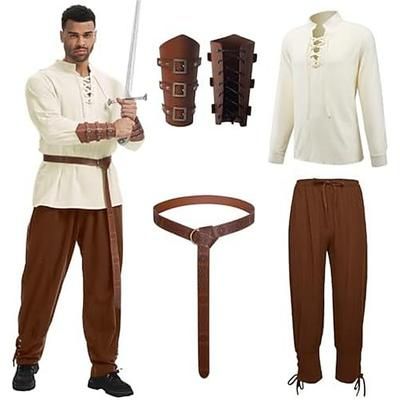 Medievale Rinascimento Abiti Lunghe Costume Per uomo Mascherata Feste Adulti Costume