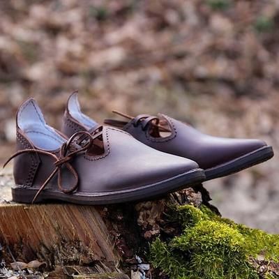 Retrò Vintage Medievale Rinascimento Tiranti Cavaliere Ranger Costume Per uomo Halloween Carnevale Fiera Rinascimentale Festa a tema retrò Adulti Scarpe