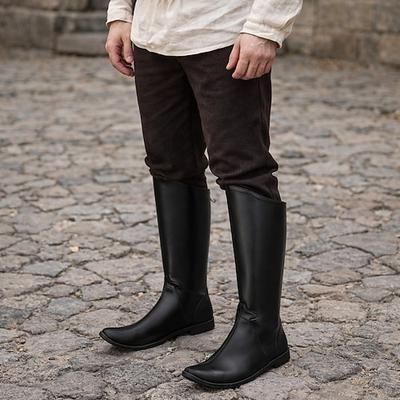 Medievale Rinascimento Steampunk A stivale Scarpe da Ballo Cavaliere Cavaliere Celtico Costume Per uomo Celtico Vichingo Halloween Carnevale Performance LARP Fiera Rinascimentale Adulti Scarpe