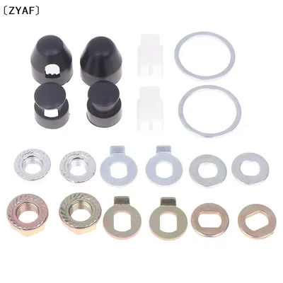 E-Bike Hub Motor Axle M12/M14 Lock Nut & Lock Washer & Spacer & Nut Cover 12/14mm Shaft 500W-5000W Motors Electric Bicycle〔ZYAF〕
