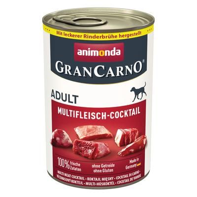 6x400g Multi-Meat Cocktail Adult Animonda GranCarno Wet Dog Food