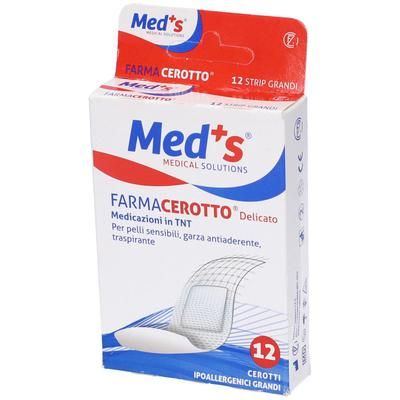 Cerotto Meds Strip Delicato Tessuto Non Grande 12 Pezzi pz