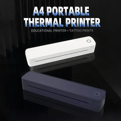 Portable A4 Tattoo Printer Inkless Thermal Printer Wireless Bluetooth Multifunctional Tattoo Stencil & Document Printer