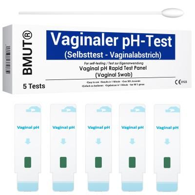 BMUT Tampone vaginale per il test del pH (valore pH) 20 pz Bastoncini