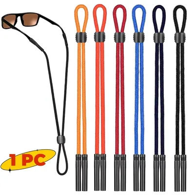 Sangle de maintien pour lunettes de sport, support pour lunettes de soleil, pour hommes et femmes, avec boucles réglables, chaîne pour lunettes de lecture, 1 pièce