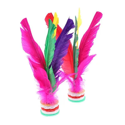 2/4pcs China Jianzi Fancy Shuttlecock Fitness Entertainment For Physical Exercise