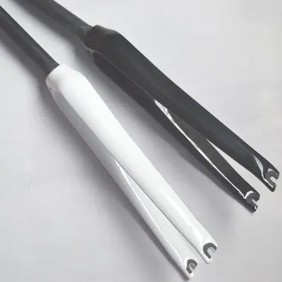 Front Fork Full Carbon Fibre Road Bicycle Bike Front Fork balck white 1-1/8" superlight fork only 370g