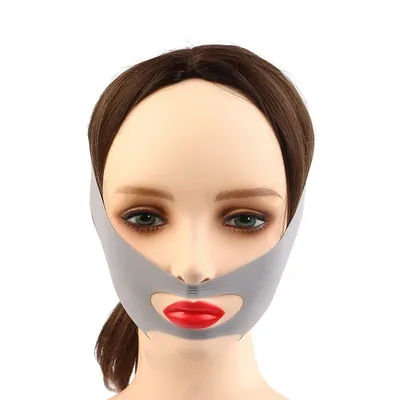 New Breathable V Shaped Mask Strap Double-Chin Reducer Face Slimming Bandage Face Lifting Belt Double Deck Tightener Slim Strap